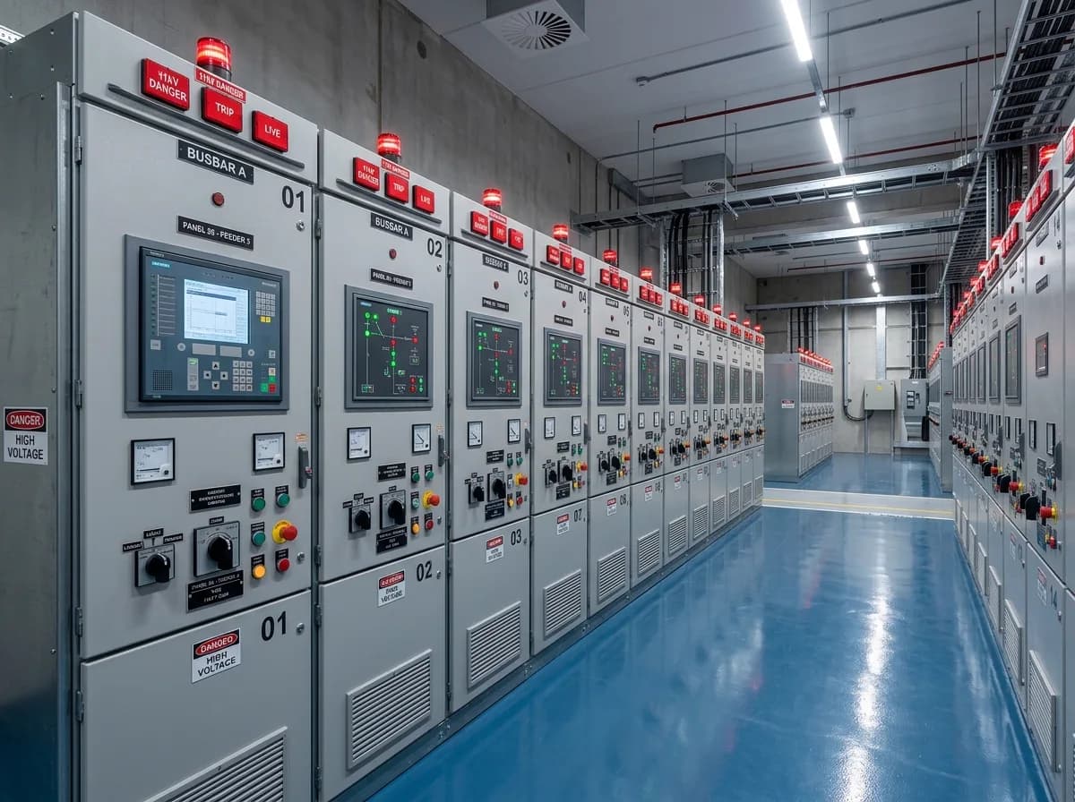 HT electrical control panel board and switchgear systems